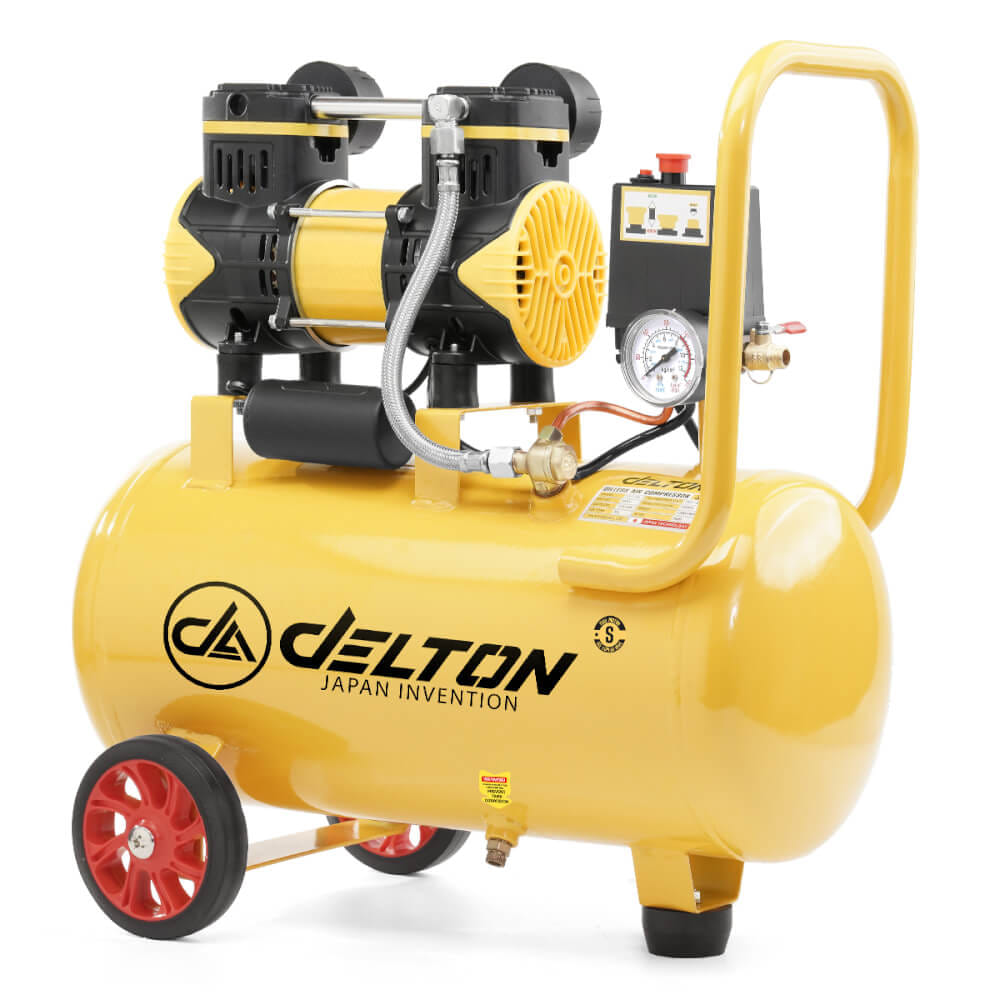 ปั๊มลม OIL FREE DELTON รุ่น FAC-30L 30 ลิตร 850 วัตต์ สีเหลือง_1
